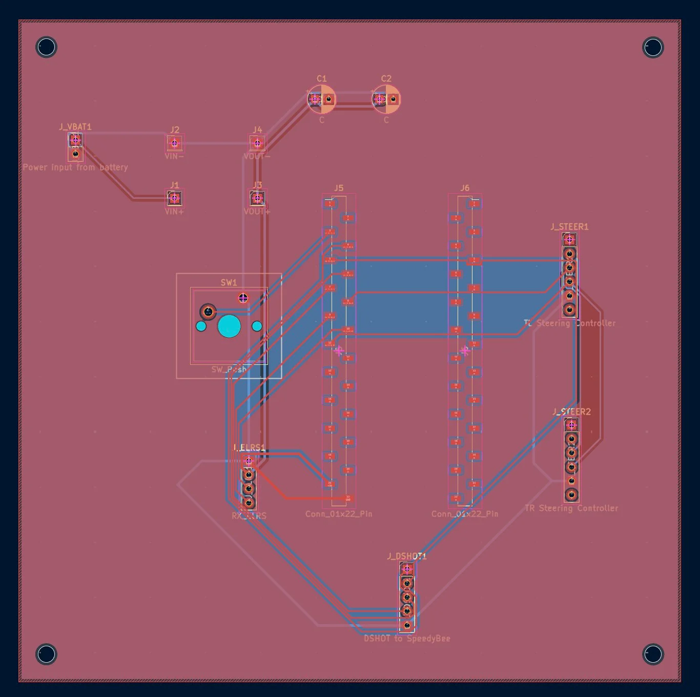 Swerve PCB carrier board